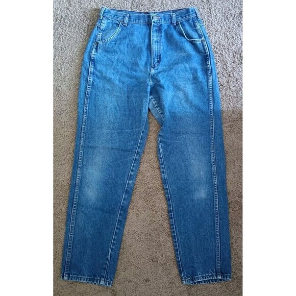 Rustler Denim - Rustler Tapered Jeans Women’s Size 14 Mises High Waisted Made In USA Vintage